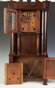 E. & G.W. Bartholomew Hollow Column Empire Shelf Clock