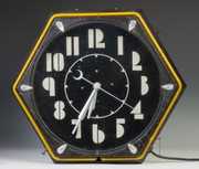 Vintage Neon Electric Clock