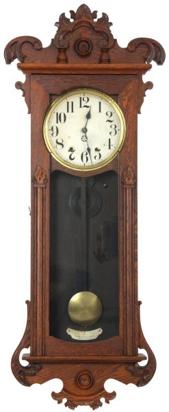 Oak New Haven Wall Clock Â Grecian