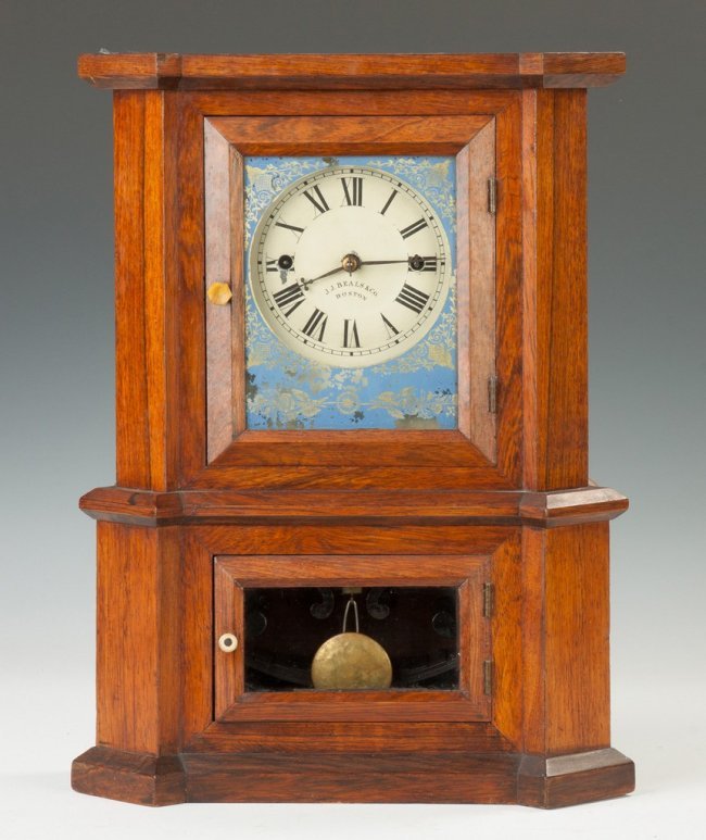 Atkins London Model Shelf Clock sold by J. J. Beals and