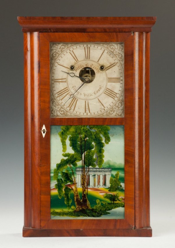 Silas Terry Four Column Shelf Clock