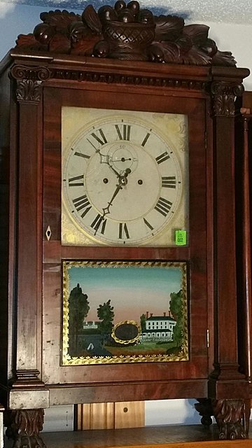 Rare S. Clarke’s Salem Bridge Shelf Clock
