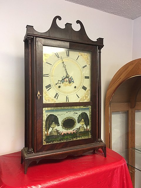 E. Terry & Sons Pillar and Scroll Clock