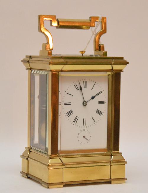 Antique French Bronze Carriage Clock with repeating,