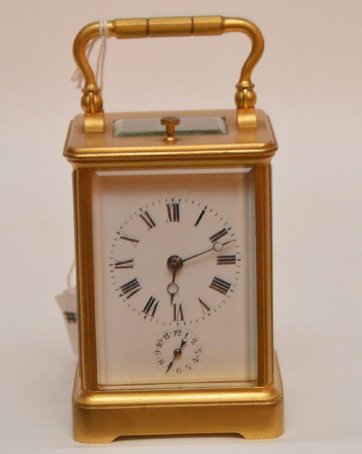French Sonnere Carriage Clock with repeating movement