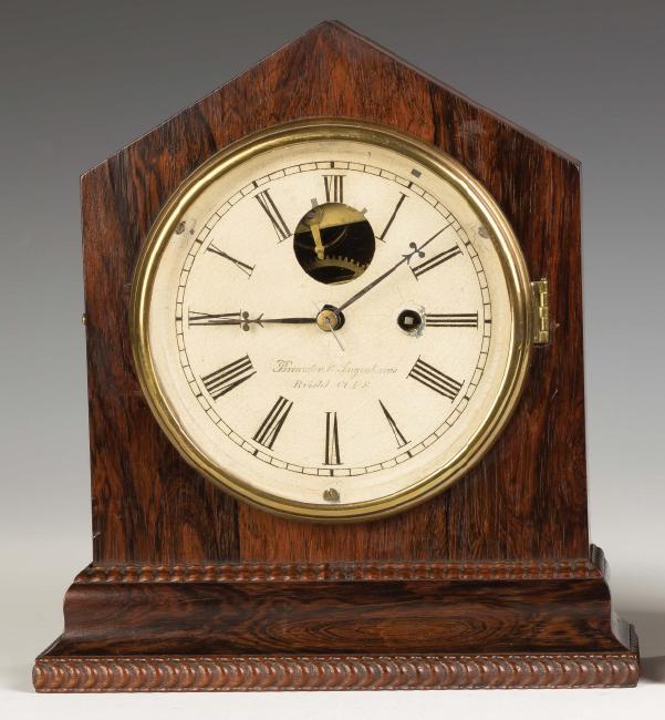 Miniature Brewster and Ingraham Shelf Clock,  Bristol,