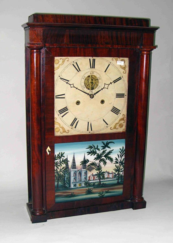 Shelf clock attributed to Silas B. Terry