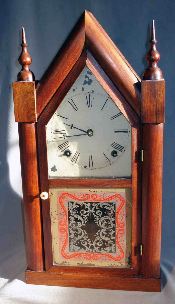 Fine steeple clock by J. C. Brown