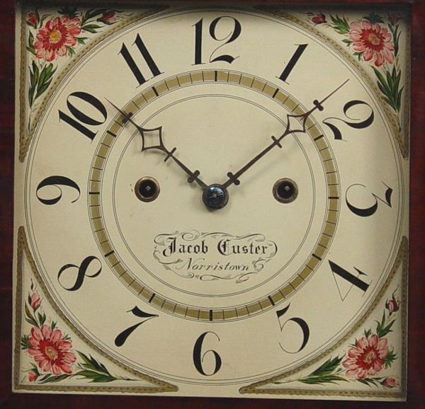 Early American Jacob Custer Shelf Clock