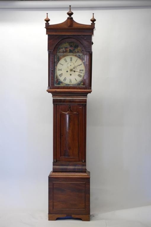 G.B. Watson- Airdrie  Mahogany Tall Case Clock –