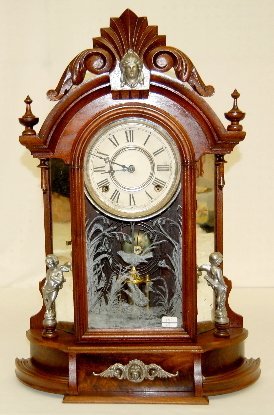 Gilbert “Occidental” Mirror Side Mantel Clock