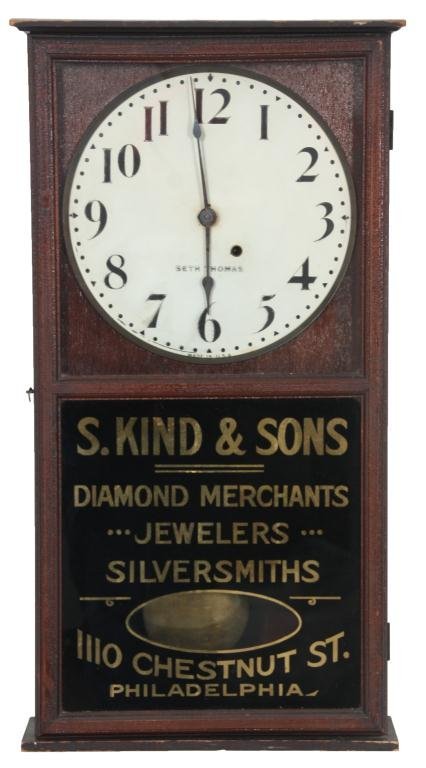 Seth Thomas Advertising Regulator Clock