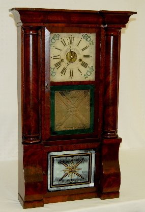 Forestville Mfg. Co. Large 2 Weight Shelf Clock