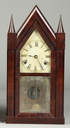 Brewster & Ingraham, Bristol, CT, Steeple Shelf Clock