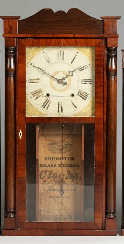 C. Jerome & Co. Column and Splat Shelf Clock