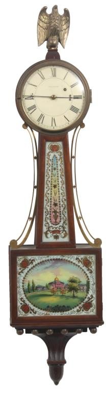 Waltham Mahogany Presentation Banjo Clock