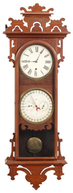 Welch ÂDamroschÂ Double Dial Wall Clock