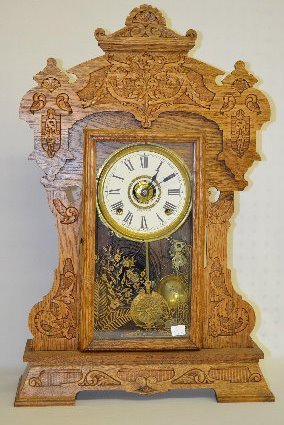 Seth Thomas “Giant No. 3” Oak Kitchen Clock