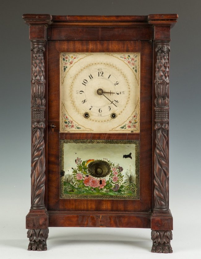Rare Mark Leavenworth Miniature Shelf Clock