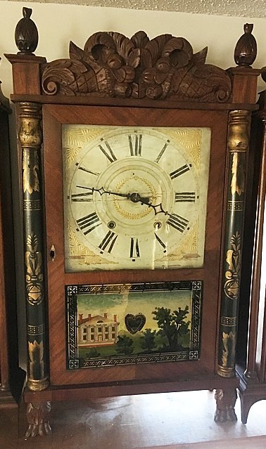 Mitchell and Atkins Column and Splat Shelf Clock