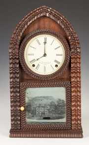 J. C. Brown Ripple Front Beehive Shelf Clock