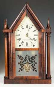 Brewster & Ingraham Four Steeple Shelf Clock