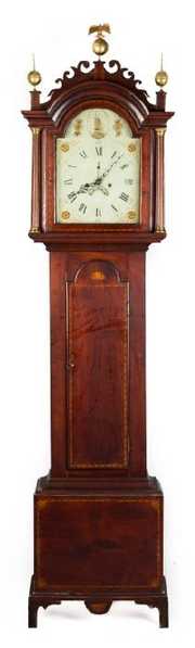 New England Chippendale Tall Case Clock