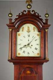 New England Chippendale Tall Case Clock