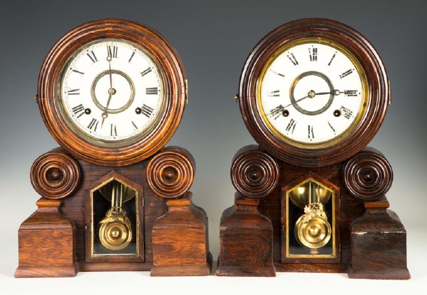 Two Ingraham Dakota Model Shelf Clocks