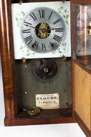 Two E. C. Brewster & Co. Shelf Clocks