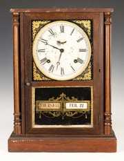 Unusual Jerome and Co. Improved Calendar Clock,