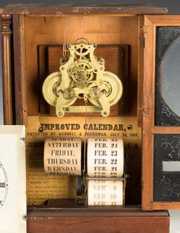 Unusual Jerome and Co. Improved Calendar Clock,