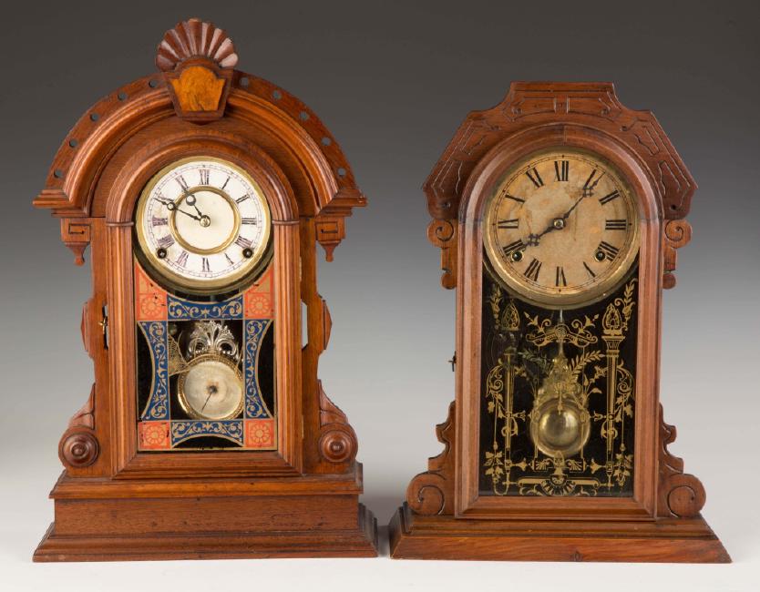 Two Victorian Shelf Clocks