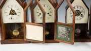 Three Miniature Steeple Shelf Clocks