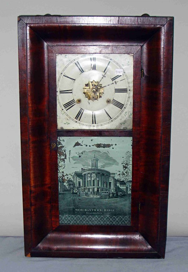 Ogee clock showing Philadelphia Customs House