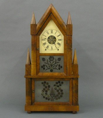 Birge & Fuller Wagon Spring Steeple clock