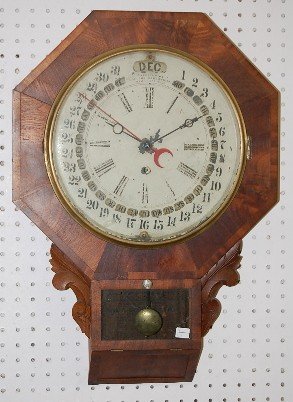 Galusha “Maranville” Hanging Calendar Clock