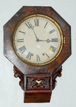 New Haven Fusee Schoolhouse Clock, Rare Model