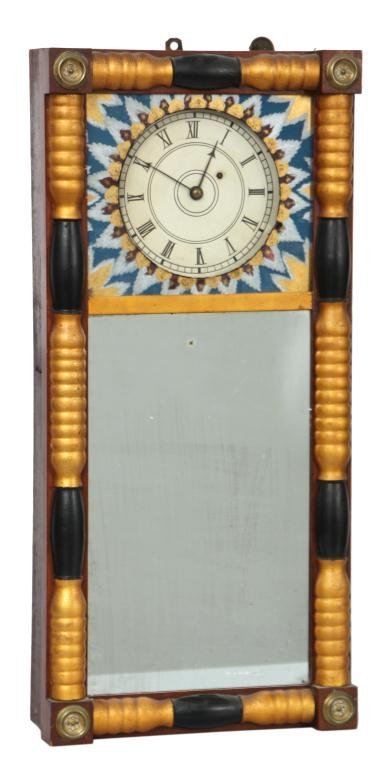 New Hampshire 8 Day Mirror Clock