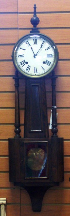 Antique Ingraham Nile Banjo Clock Large and Rare