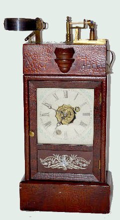 Ansonia Illuminated Match Strike Alarm Clock