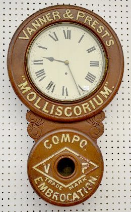 Baird Advertising Wall Clock, Vanner & Prest’s