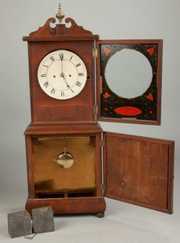 Rare David Studley Shelf Clock, Hanover, MA