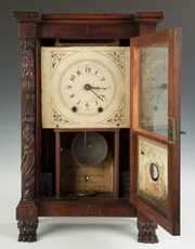 Rare Mark Leavenworth Miniature Shelf Clock