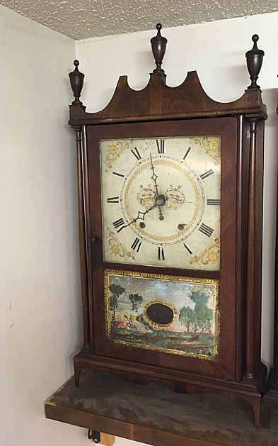 Eli Terry and Sons Pillar and Scroll Shelf Clock