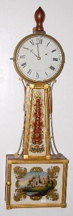 Weight Driven Willard Type Banjo Clock