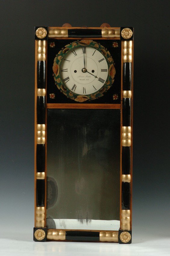 1830’S ABNER JONES LOOKING GLASS CLOCK