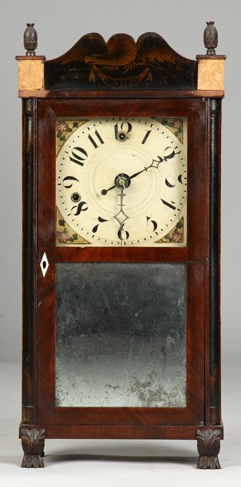 Silas Hoadley Miniature Alarm Shelf Clock