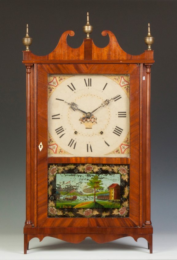 Mark Leavenworth Pillar & Scroll Clock