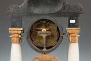 Austrian Ebonized & Alabaster Clock